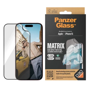 Dėkliukas PanzerGlass Screen protector Apple iPhone Recycled plastic Transparent MATRIX with D3O Ult