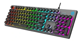 HP K500Y Membrane Gaming Keyboard RGB / USB / ENG kaina