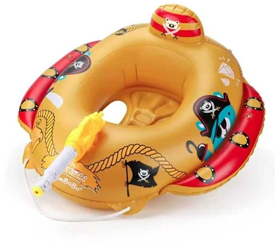 Plaukimo ratas Swimbobo Piratų laivas, 65x70 cm, geltonas