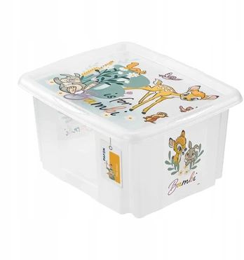 Keeeper besisukantis konteineris su dangčiu Bambi, 24 l