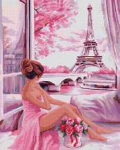 Beldizart Deimantinė tapyba su rėmeliu 'Rožinė dawn' 40*50 cm DP055 kaina