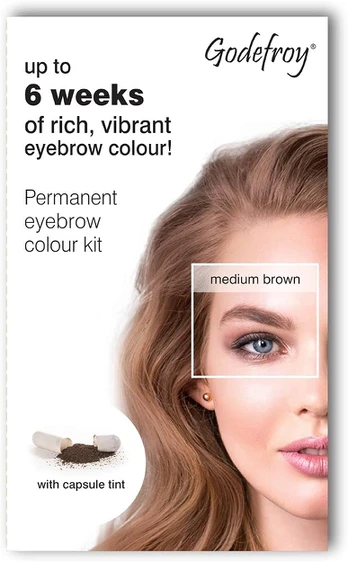 Godefroy rinkinys antakių dažymui, medium brown, 1 vnt