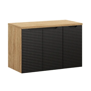 Vonios baldų komplektas Luxor Black, 90 cm