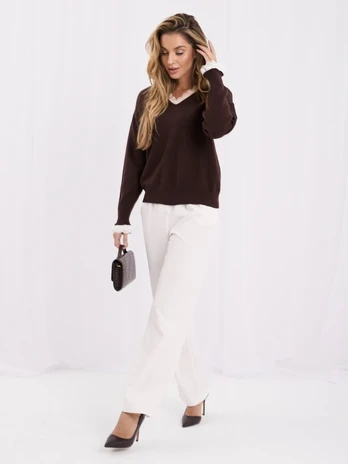 Italy Moda Sweter-IR-SW-QF3051.02-ruda