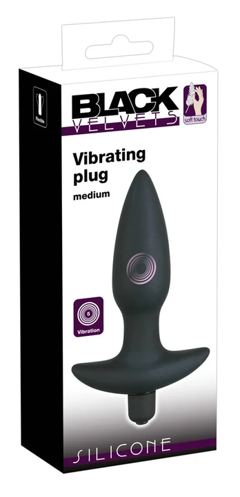Black Velvets Black Velvet Vibr.Medium Plug Analinis kaištis