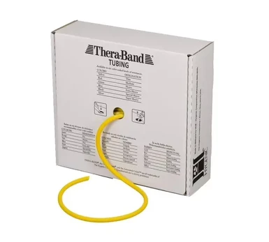 Thera-band apvali elastinė juosta, geltona, 1m