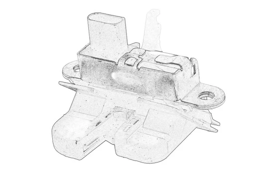 Galinio dangčio užraktas 6J3 827 505E9B9
