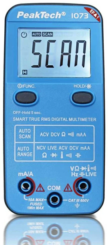 PeakTech P 1073 Smart Multimetr Skaitmeninis 10A 600V