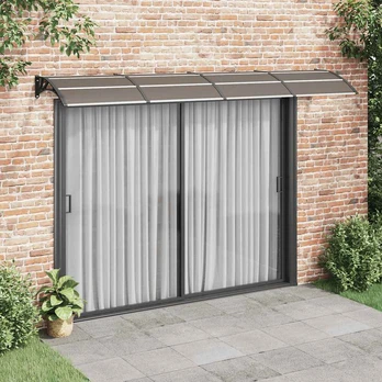 Stogelis durims, juodos spalvos, 350x100cm, polikarbonatas