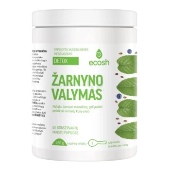 Maisto papildas ECOSH DETOX žarnyno valymui 260g