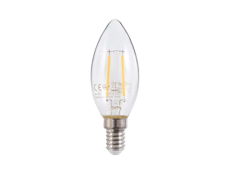 LED lemputė E14 2W Filament - Šiltai balta (2700K)
