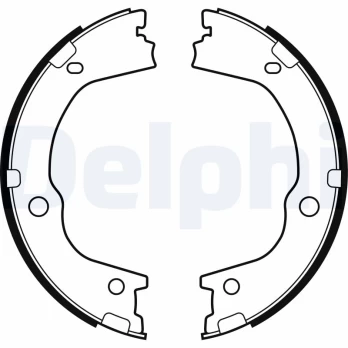 DELPHI LS2159 Brake shoe set