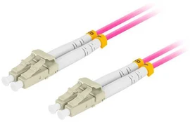 FIBER OPTIC PATCHCORD MM LC/UPC-LC/UPC DUPLEX 3.0MM OM4 50/125 LSZH 3M PURPLE LANBERG