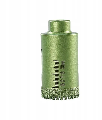 Deimantinis grąžtas plytelėms, granito, stiklo skylėms, 30 mm