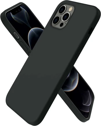 Samsung A057 A05s dėklas Liquid Silicone 1.5mm juodas