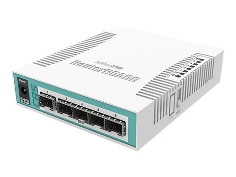 Tinklo komutatorius MikroTik Cloud Router Switch CRS106-1C-5S, 5 SFP prievadai