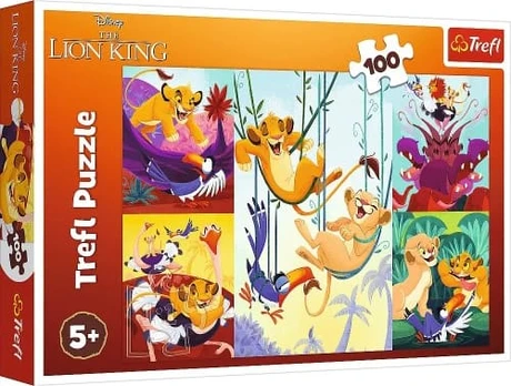 Puzzle 100 pieces Brave Lion King