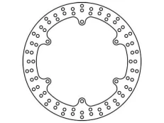 Brake disc MST264 front fixed TRW 320/198/4mm/216mm kaina