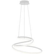 LED pakabinama lempa COASTER, balta, Ø 60 cm, metalas, CCT