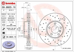Stabdžių diskas BREMBO 09.9923.1X kaina