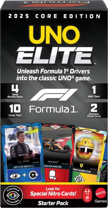 Mattel UNO ELITE F-1 kortos (Starter Pack)