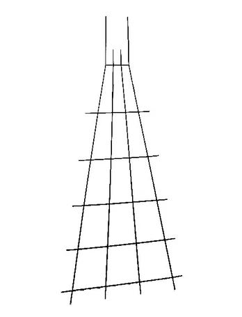 Metalinė atrama gėlėms trapecinė 88 x 175 cm.