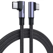 Ugreen elbow USB Typ C - USB Typ C cable Quick Charge Power Delivery 100 W 5 A 1 m black (US335 70696) kaina
