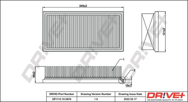 Oro filtras Dr!ve+ DP1110.10.0679