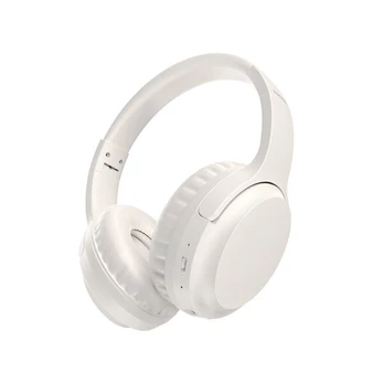 Belaidės ausinės su ANC Bluetooth 5.3, baltos