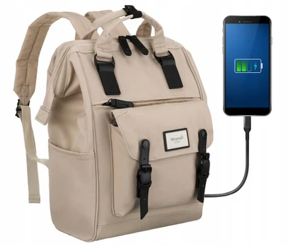 Himawari kuprinė su Usb, talpi, mokyklai, darbui, kelionėms