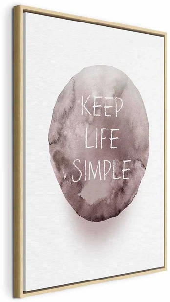 Artgeist Paveikslas - Keep Life Simple (1 Part) Vertical