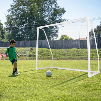 Promotions Futbolo vartai, 8x3x6 ft, Balta