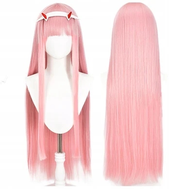 Perukas cosplay anime darling in the franxx zero two