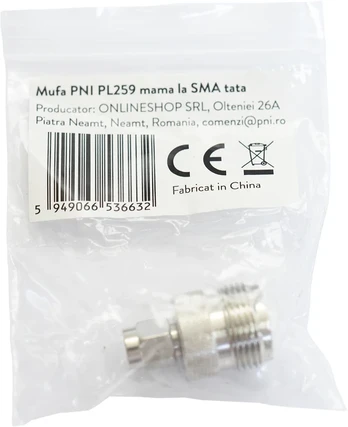 PNI PL259 lizdas į SMA kištuką adapteris