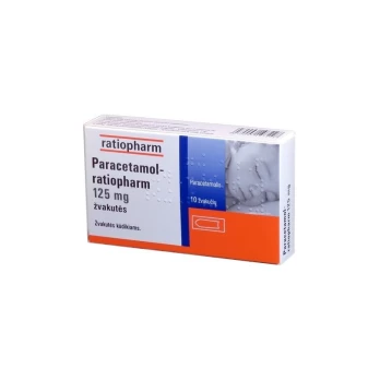 PARACETAMOL-RATIOPHARM 125 mg žvakutės N10