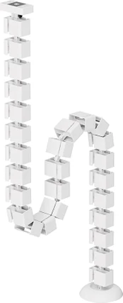 NEOMOUNTS CABLE SPINE ORGANIZER FOR SIT/STAND DESK FRAMES, MAGNET MOUNTED, WHITE