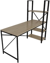 Stalas Kalune Design Centile, juodas/ąžuolo kaina