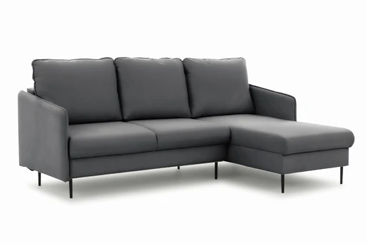 Corner With The Sleeping Area Taila Mini / Velluto 18 / Black Legs / Right Side