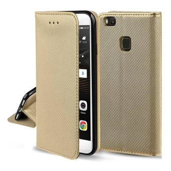 Dėklas Smart Magnet Xiaomi Redmi 12/Redmi Note 12R/Poco M6 Pro auksinis