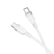 Hoco X109 Energy 60W silicone charging data cable C to C(L 1M) White kaina