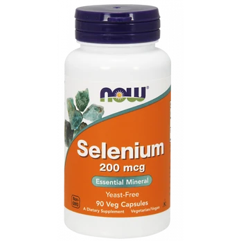NOW Selenas 200 mcg, 90 kapsulių