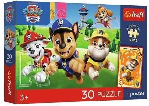 Trefl Dėlionė 30 PremPlus Kids Psiaki w drodze 18346