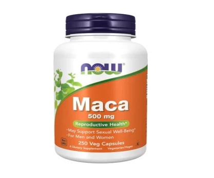 Maisto papildas NOW Maca 500mg 250 Veg. kaps.