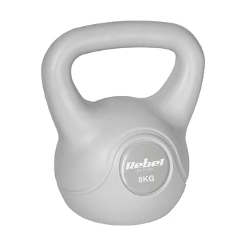 Kettlebell bitumiczny 8kg pilka REBEL ACTIVE