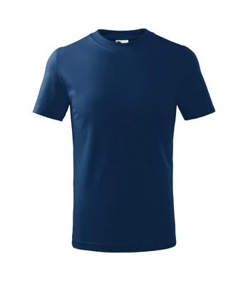 Vaikiški Marškinėliai MALFINI Basic 138 Midnight blue 160g/m2
