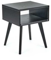 DANISH SIMPLE Juodas 40cm juoda, ąžuolinė spintelė prie lovos