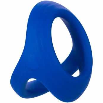 CalExotics Admiral Dual Support Ring Blue - Liquid Silicone Comfort System