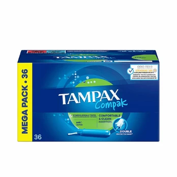 Super tamponai Tampax Compak 36 Vienetai