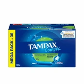 Super tamponai Tampax Compak 36 Vienetai kaina