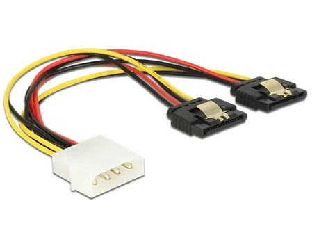 Delock Molex - SATA x2, 0.2m, Multicolor (85237)